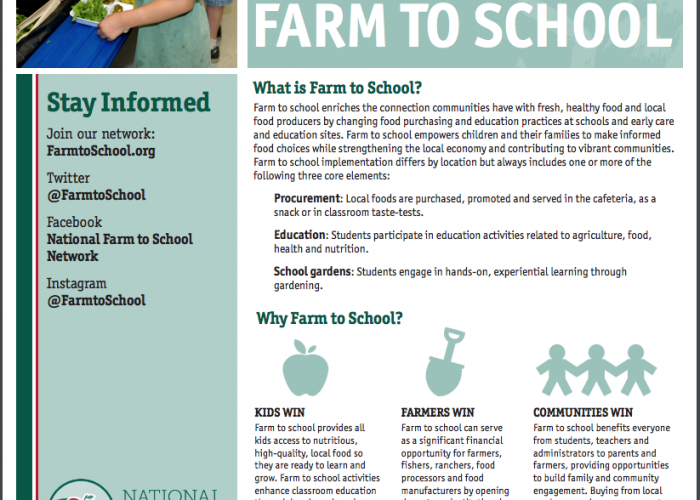 Benefits of Farm to School