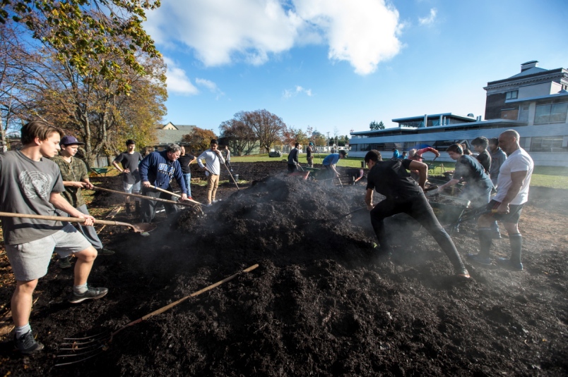 Victoria High students dig in to build a bigger school garden