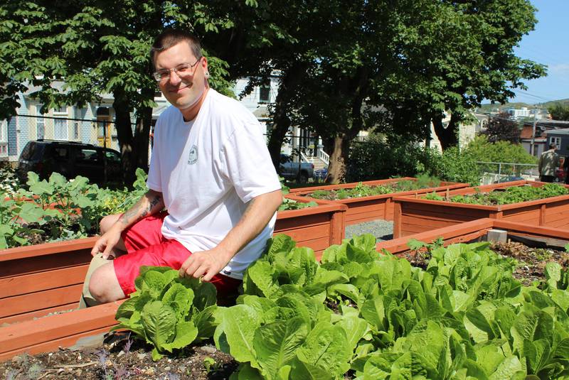 Community garden at The Gathering Place provides, food, structure and meaningful work for guests at St. John’s facility