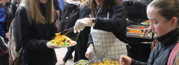 Valley secondary school salad bar launches at Isfeld