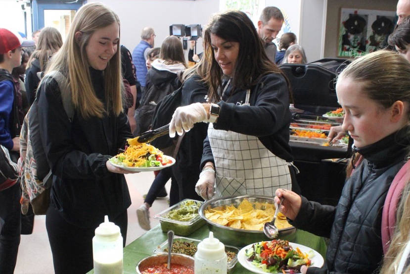 Valley secondary school salad bar launches at Isfeld