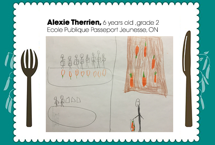 Alexie Therrien, age 6, grade 2, Ecole Publique Passeport Jeunesse, ON