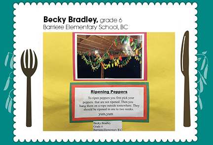 Becky Bradley, grade 6, Barriere Elementary School, BC