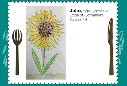 Julia, age 7, grade 2, Ecole St. Catherine's School, NS