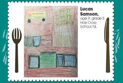 Lucas Samson, age 9, grade 5, Holy Cross School, NL