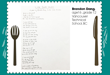 Brandon Dang, age 16, grade 12, Vancouver Technical School, BC