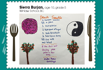 Sierra Burjan, age 10, grade 5, Winlaw School, BC