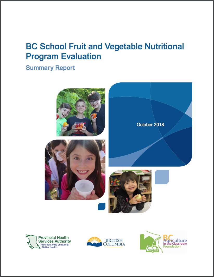BC School Fruit and Vegetable Nutritional Program Evaluation